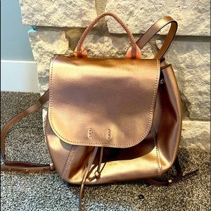 COACH back pack style, soft leather, Rose Gold, used a few times.